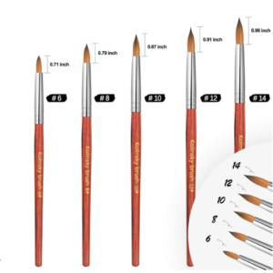 Kolinsky Wooden Brushes