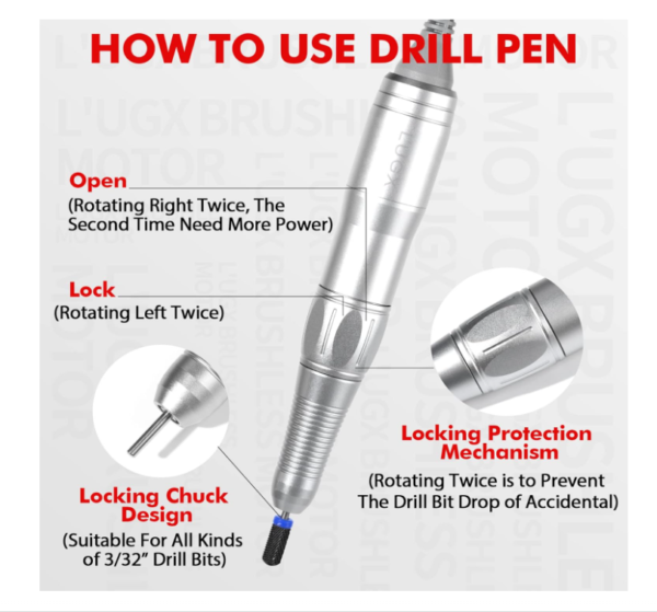 LUG'X 616 Nail Drill - Image 3