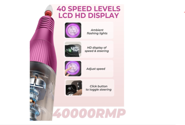 MG-202 Electric Nail Drill - Image 3