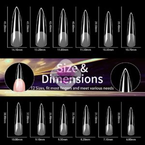 240pcs Soft Gel X Tips